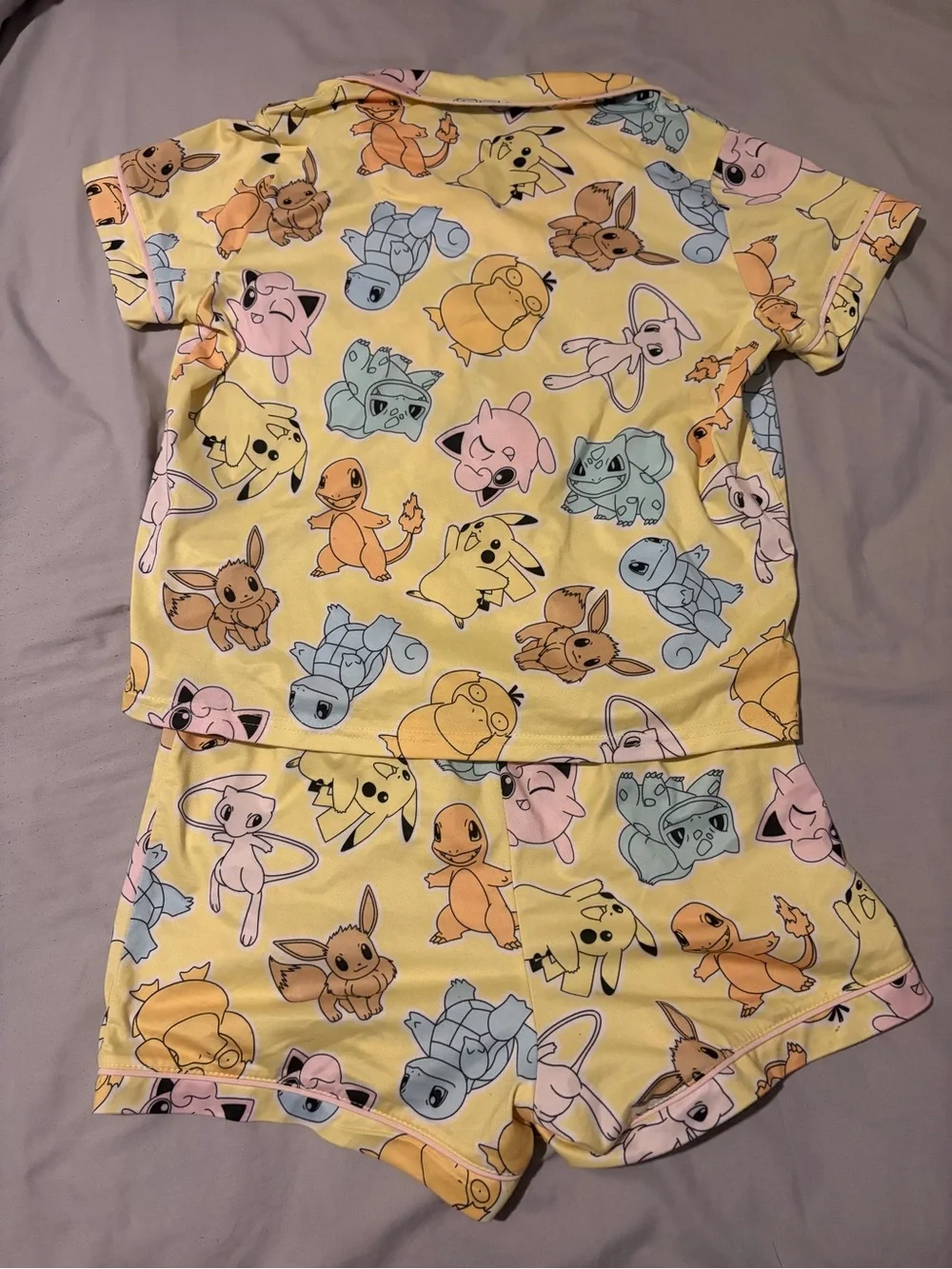 Pokemon Yellow Girls Pajama Set